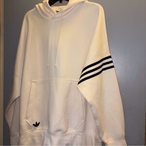 Adidas Cream Hoodie with Black Accents